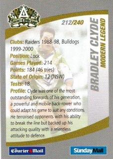 2008 Daily Telegraph NRL #212 Bradley Clyde Back